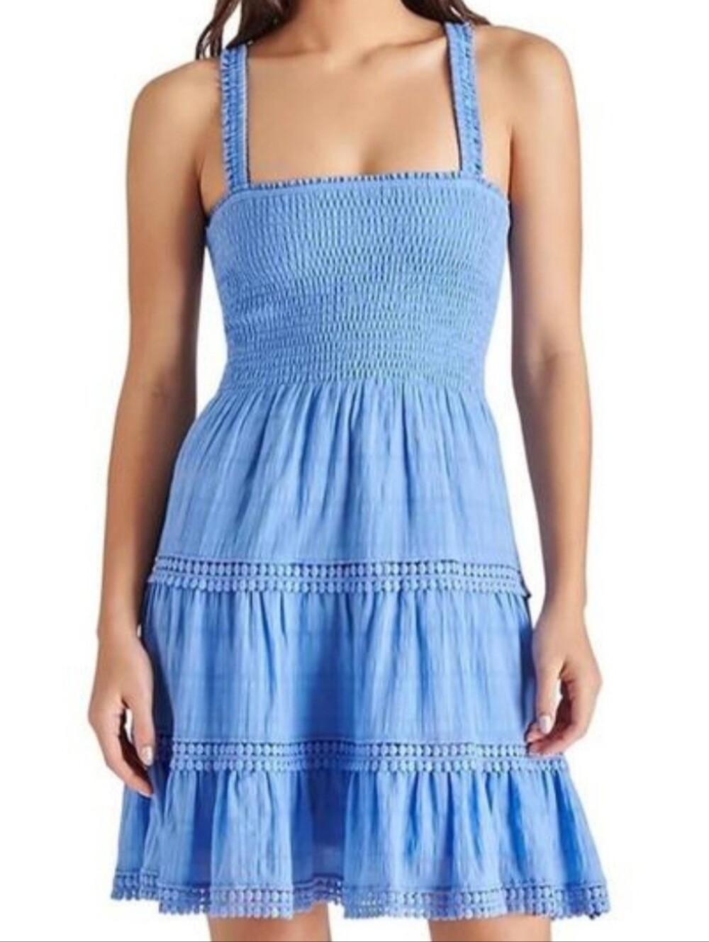 NWT Steve Madden Kahina Dress Azure Blue Size L